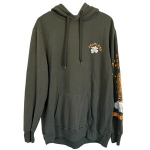 Fearless Tiger Pullover Hoodie Sweatshirt Size Large